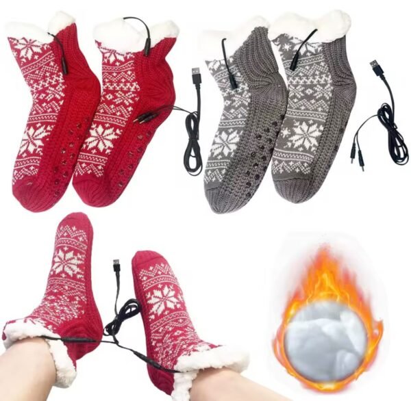 Chaussette chauffante USB CozyWinter Chaussettes de Noël Chauffantes USB CozyWinter™