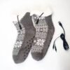 Chaussette chauffante USB CozyWinter Gris Chaussettes de Noël Chauffantes USB CozyWinter™