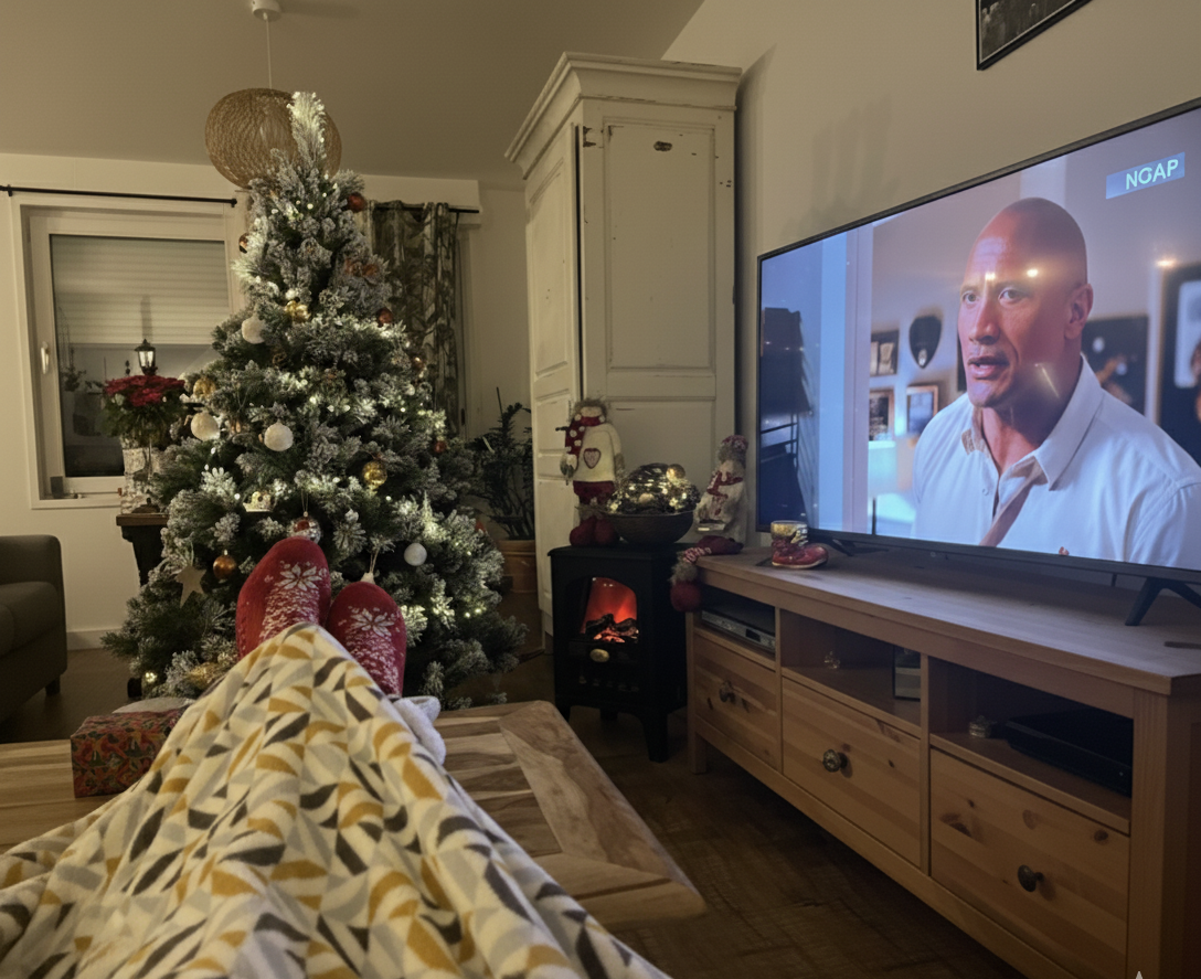 Photo chaussettes de Noel chauffante